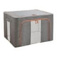 thumbnail image 3 of Bolsa De Almacenamiento De Ropa Organizador 66L Ventana Transparente Para Juguetes Sábanas Edredón Gris, 3 of 4