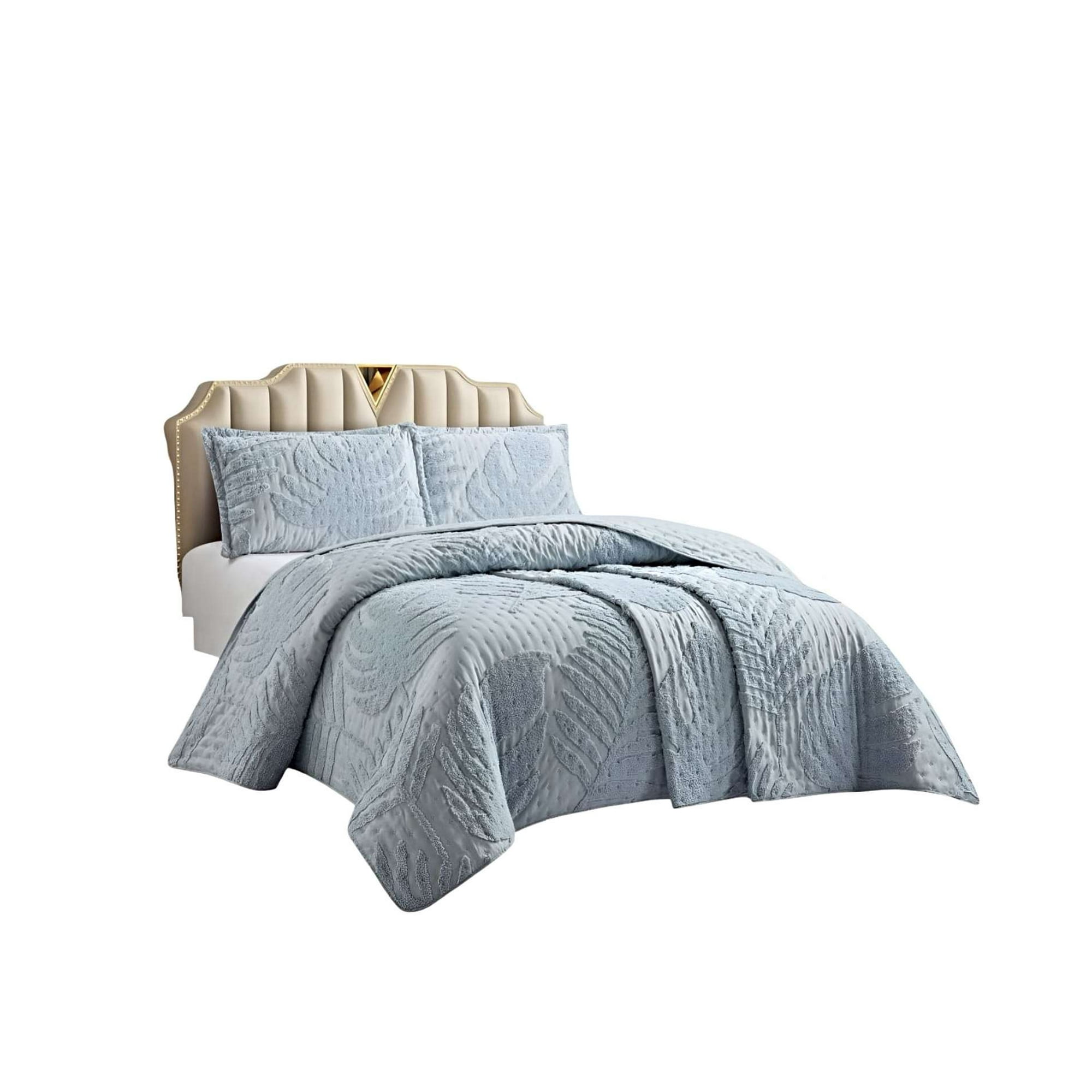 Teng Fei - Cobertor Quilt Verano Hoja Tufting King-superking Gris