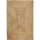 thumbnail image 4 of Alfombra KEMA de yute trenzada, 120 x 180 cm, rústica, vintage, reversible, 4 of 8