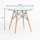 thumbnail image 2 of Comedor Mesa Eames Vidrio 80 cm + 4 Sillas Eames Negras, 2 of 3