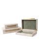 thumbnail image 4 of Cajas de almacenamiento RUNYAO 3 piezas en marfil sintético tipo shagreen, 4 of 4