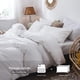 thumbnail image 2 of Juego de funda de edredón MooMee Bedding, 100% algodón lavado y lino, tamaño king, 2 of 6