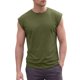 thumbnail image 5 of Camiseta sin mangas de entrenamiento para hombre INSPIRE CHIC Ajuste holgado Gimnasio Verano Sin mangas XL Verde Oliva, 5 of 6
