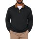 thumbnail image 1 of INSPIRE CHIC Suéter de Hombre con Cremallera Cuarto de Cuello Simulado Polo Casual 3XL Negro, 1 of 5