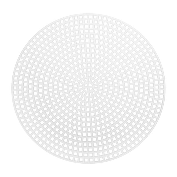 20 hojas de malla de lienzo de plástico redondas de 11.5 cm / 4.53 pulgadas para bordado, tejido de punto, crochet y labores de aguja