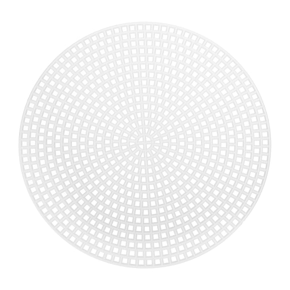20 hojas de malla de lienzo de plástico redondas de 11.5 cm / 4.53 pulgadas para bordado, tejido de punto, crochet y labores de aguja