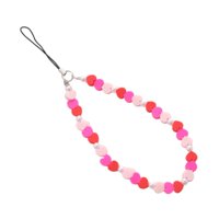 Bothyi - Pulsera De Cuentas Con Cordón Para Teléfono Con Dibujos Animados, Llavero, Decoración Para Teléfono, Correa Para La Muñeca, Cuentas Con Forma De Corazón