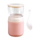 thumbnail image 5 of Lunch Pot Contenedor De Yogur Contenedor De Alimentos Aislado 2 Niveles Para Frutas Leche Rosa, 5 of 5