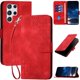 thumbnail image 1 of Funda Flip Premium Fibra de Carbono para Samsung Galaxy S22 Ultra con Soporte y Cierre Rojo, 1 of 6