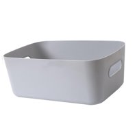 Magideal - Organizador De Estuche De Cosméticos, Organizador Y Almacenamiento De Mesa, Contenedor Portátil Para Artículos Diversos, Soporte De Tocador Multiusos Gris
