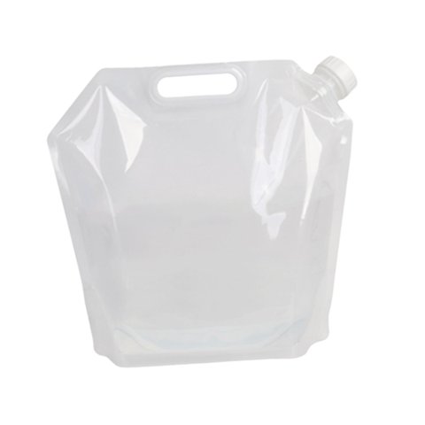 Ioensy - Bolsa De Contenedor De Tanque De Agua Plegable 5L Herramienta Para Beber Al Aire Libre Durable 32.5X30Cm Claro