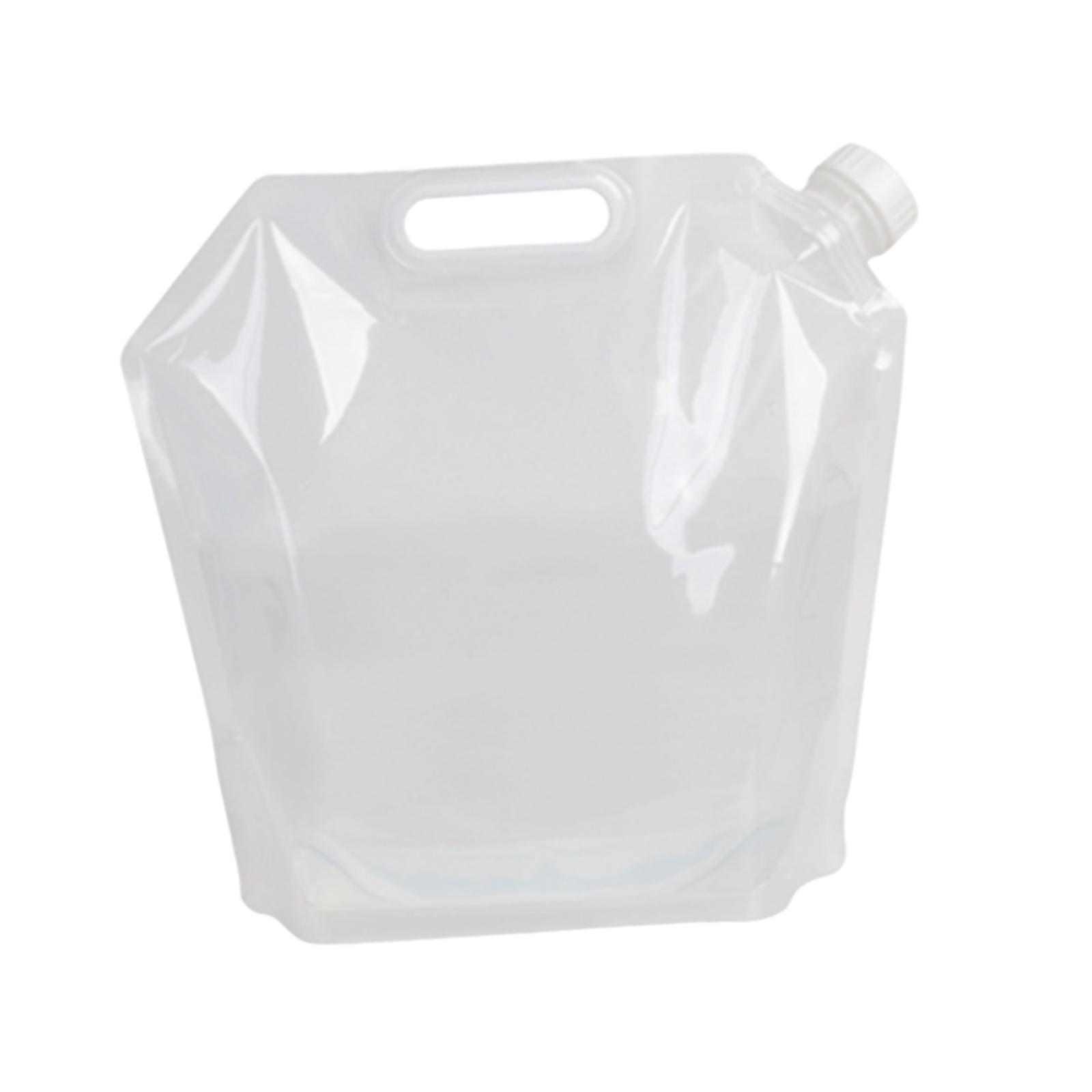 Ioensy - Bolsa De Contenedor De Tanque De Agua Plegable 5L Herramienta Para Beber Al Aire Libre Durable 32.5X30Cm Claro