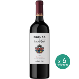 Casa Real Escudo De Familia - Vino Casa Real Ef Carmenere 750 Cc X 6