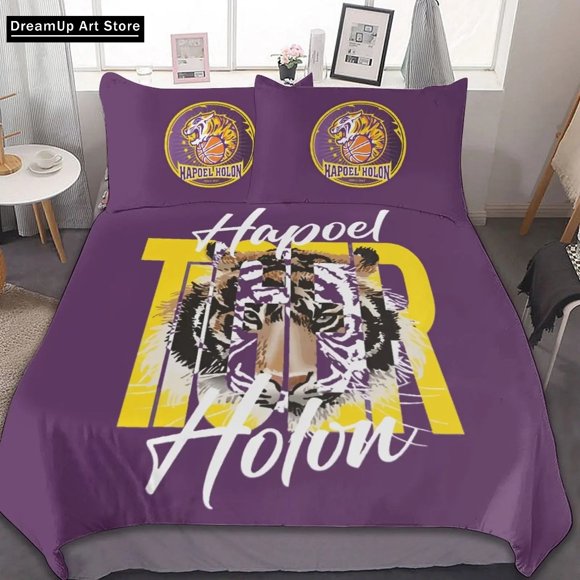 Hapoel Holon BC Bedding Set Quilt Cover Bed Cover with Pillowcase Boys Adult Home Textile