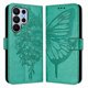 thumbnail image 2 of Funda Cartera Mariposa Para Samsung Galaxy S26 Ultra Con Soporte Y Ranuras Para Tarjetas Verde, 2 of 6