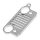 thumbnail image 3 of rejilla de llavero de acero inoxidable para llavero jeep jk tj yj xj plateado, 3 of 3
