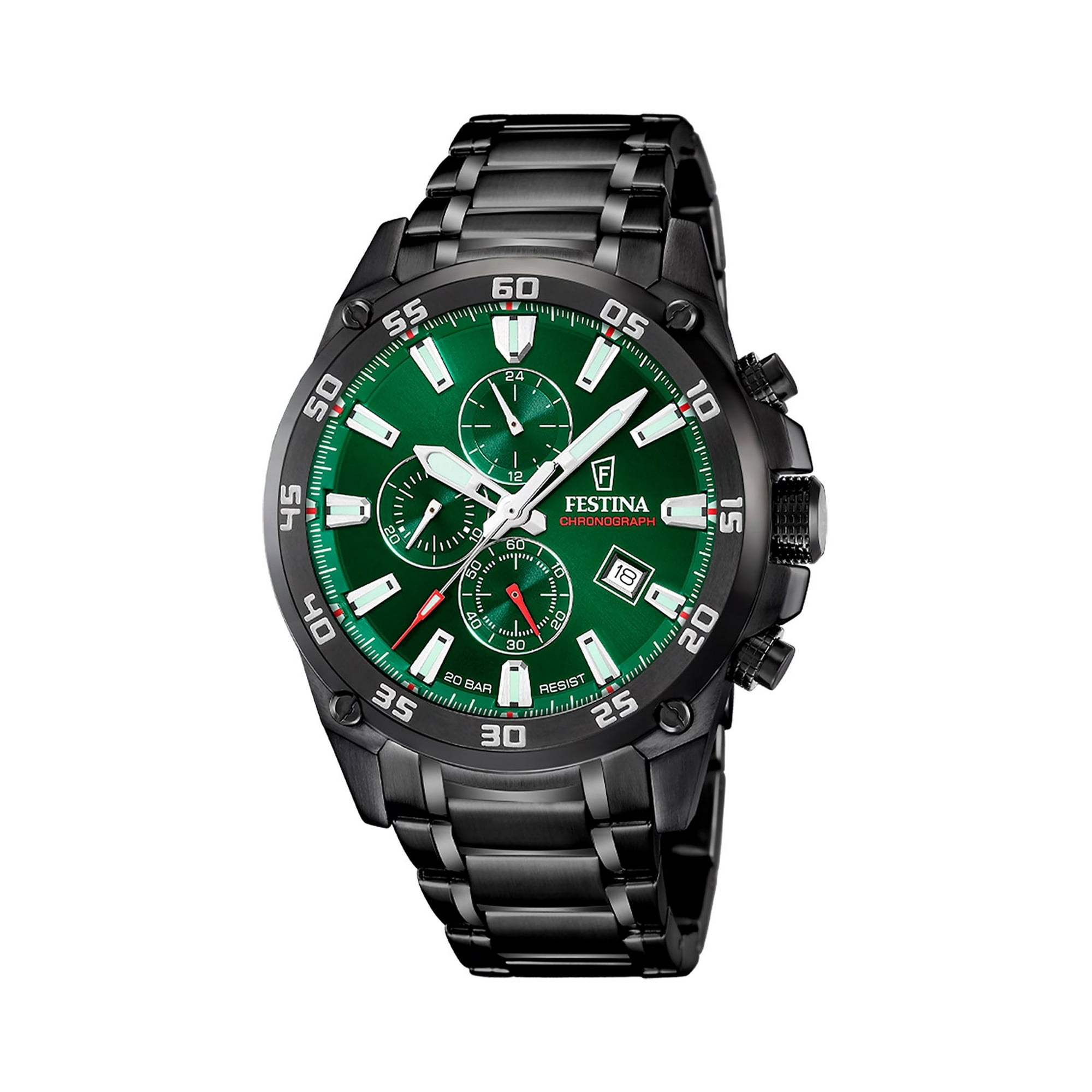 Reloj F20735/2 Festina Verde Hombre Timeless Chronograph