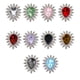 thumbnail image 4 of 10 Piezas De Adornos Para El Cabello Con Botones De Diamantes De Imitación Y Parte Trasera Plana., 4 of 5