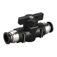 Magideal - Conectores De Aire, Conector Recto De Conexión Rápida, Conectores A Presión, Válvula De Bola, Conectores De Manguera De Aire, Válvula De Control De Fl Buc 8Mm