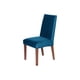 thumbnail image 2 of Silla Cadiz Tela Velvet Verde Azul Petróleo, 2 of 4