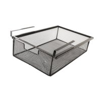 Magideal - Cajón De Almacenamiento Debajo Del Escritorio, Organizador De Escritorio, Ahorro De Espacio, Estante De Almacenamiento, Contenedor, Cajón Extraíble Co Negro