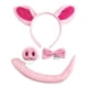 thumbnail image 3 of Orejas Diadema Nariz Pajarita Cola Animal Cerdo Disfraz Para Carnaval Vestir Niños, 3 of 3