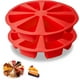 thumbnail image 1 of Molde triangular de silicona para bizcochos, 2 unidades, 8 cavidades, para pizza, 10 cm de diámetro interior, para brownies, muffins, tartas de queso y pan de maíz. Ideal para hornear en casa., 1 of 7