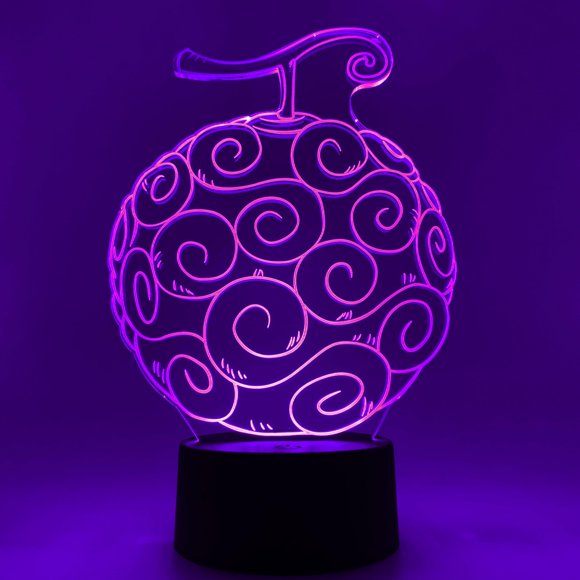 Lámpara Otaku Lamps Fruta Gum Gum RGB LED 3D Anime Regalo