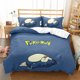 thumbnail image 1 of Pok-mon Pika-chu 3 Pcs Comforter Set with 2 Pillowcases,Pokmo-n Pikach-u Bedding Set Sheet Set for Kids Adults,All Season Lightweight, 1 of 5