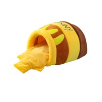 Magideal - Cama Para Gato Honey Pot, Cómoda, Semicerrada, Cálida, Cojín Extraíble, Perrera, Escondite, Cueva Para Gatitos, Nido, Cama Para Mascotas Para Gatos Y