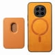 thumbnail image 1 of Funda de Cuero Magnética con Tarjetero para Honor Magic 7 Pro Cubierta Delgada Amarillo, 1 of 5