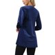 thumbnail image 3 of Elegante Top de Terciopelo para Mujer con Cuello en V y Mangas Largas para Ocasiones Casuales y Formales L Azul Oscuro, 3 of 6
