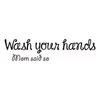 Rienda Libre Graphics - Decomural Wash Your Hands Bathroom Ws-40795