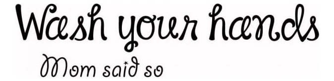 Rienda Libre Graphics - Decomural Wash Your Hands Bathroom Ws-40795