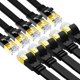 thumbnail image 1 of Cable Ethernet Yauhody CAT8 40 Gbps 2000 MHz 1,8 m Pack de 10, 1 of 9