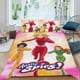 thumbnail image 2 of Totalmente Espías Conjunto de sábanas temático, trío de piezas, cómodo y amigable con la piel, diseño único, regalo de decoración para el hogar para familiares, amigos y fans, 90 cm * 190 cm, 2 of 6