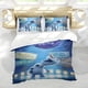 thumbnail image 5 of Olaf Presenta Conjunto de sábanas temático, trío de piezas, cómodo y amigable con la piel, diseño único, regalo de decoración para el hogar para familiares, amigos y fans,140cm *210cm, 5 of 6