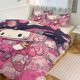 thumbnail image 2 of Hello Kitty Duvet Cover Set 3 Piece Bedding Set Double Sided Printing Decorative Comforter Cover Set, 2 of 5