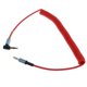 thumbnail image 2 of Cable De Audio En Espiral M-M De 3,5 Mm (1/8 ") Cable De Entrada Auxiliar De Auriculares Rojo, 2 of 3