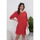 thumbnail image 3 of Vestido Corto Blusón Algodón Mujer Manga Larga Casual 0071, 3 of 5