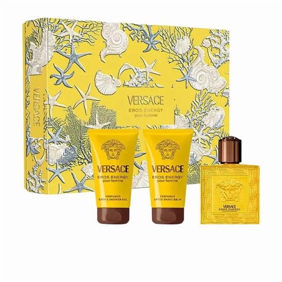 Set De Regalo Versace Eros Energy De 3 Piezas, 50 Ml Edp Para Hombre