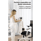 thumbnail image 2 of Silla Ergonómica Oficina Ejecutiva Reclinable Con Colgador Blanco Algodón, 2 of 8