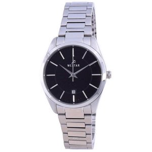 Reloj Westar Black Dial Stainless Steel Quartz 40213 Stn 103 Women'S Watch