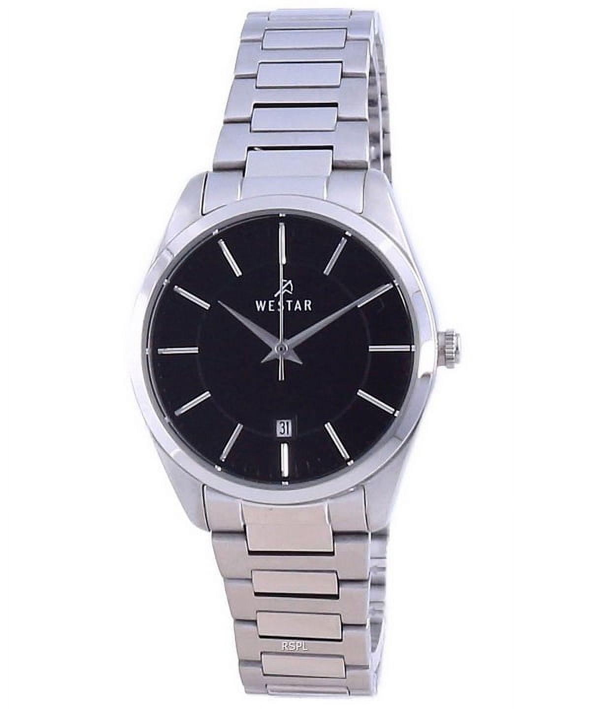 Reloj Westar Black Dial Stainless Steel Quartz 40213 Stn 103 Women'S Watch