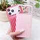 thumbnail image 5 of Funda SleekCover 6,3" Rosa/Amarilla a Rayas para iPhone 17 Pro, 5 of 9