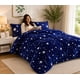 thumbnail image 1 of Cubrecama de Invierno Plush con Chiporro King Color Azul  con Estrellas RS1007, 1 of 3