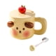 thumbnail image 2 of Taza De Té Novedad Bebida Hotel Hogar Con Cuchara Dormitorio Jugo Taza De Café De Cerámica Perro Amarillo, 2 of 5