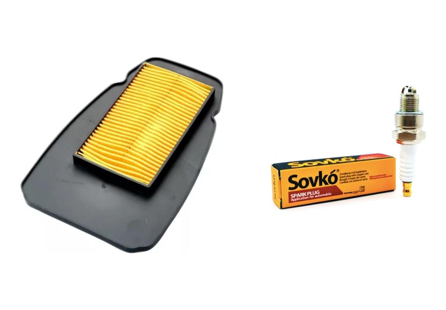 Genérico - Kit Mantencion Yamaha R15 V3-V4 / Filtro Aire Japón + Bujia