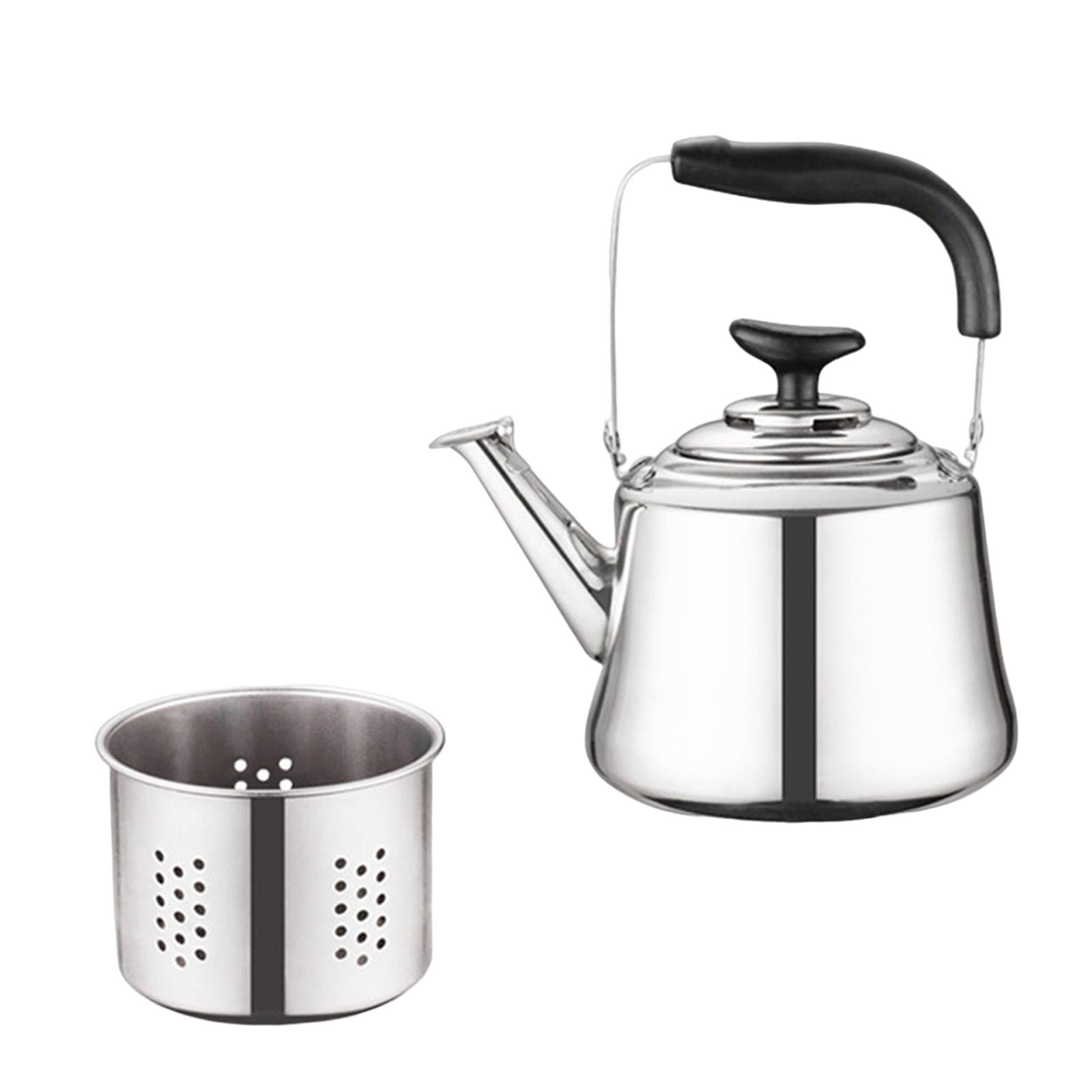 Bothyi - Tetera Silbante De Acero Inoxidable Con Tetera De Filtro Para Hervir Café