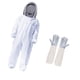 thumbnail image 4 of Disfraz de traje de abejas con guantes de apicultor transpirable para los apicultores para los apicultores de la apicultura , L L, 4 of 5